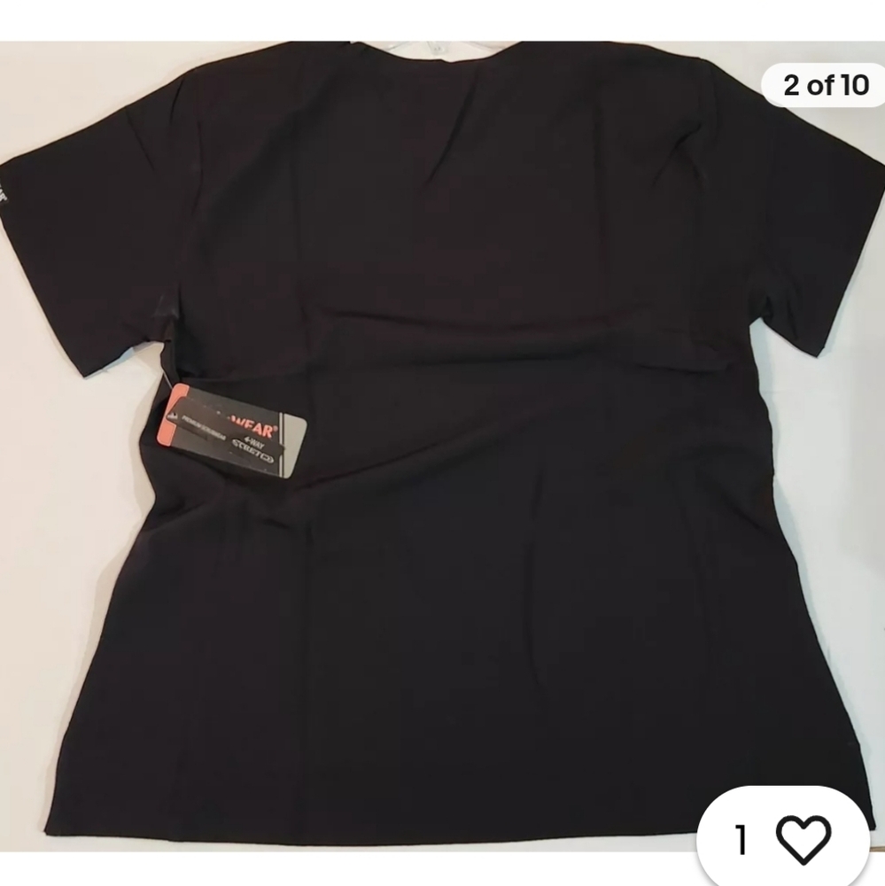 NWT Women's Black Scrub Set Size L